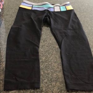 Size 6 lululemon capri black